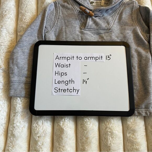 100% cotton Gray Toddler Pullover Top size 3T - Picture 7 of 9